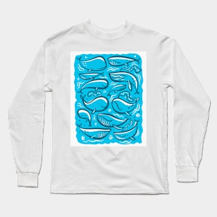 Blue Whales Long Sleeve T-Shirt